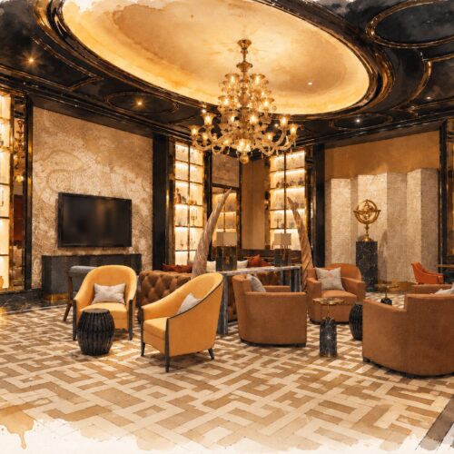 Lusso Lounge, The Venetian Resort. Interior by Woogmaster Studio