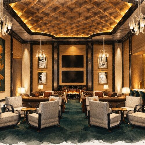 Lusso Lounge, The Venetian Resort. Interior by Woogmaster Studio