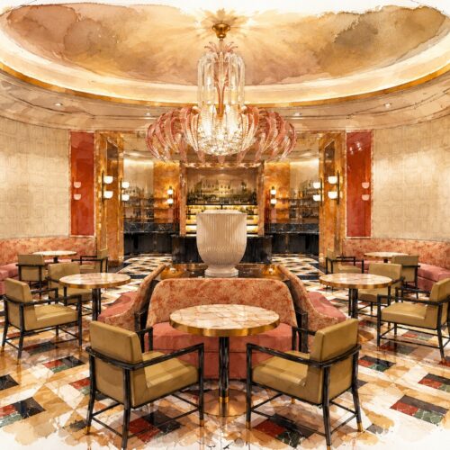 Lusso Lounge, The Venetian Resort. Interior by Woogmaster Studio